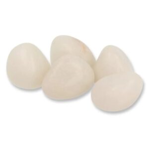 Jade wit trommelstenen (mt3), per gram