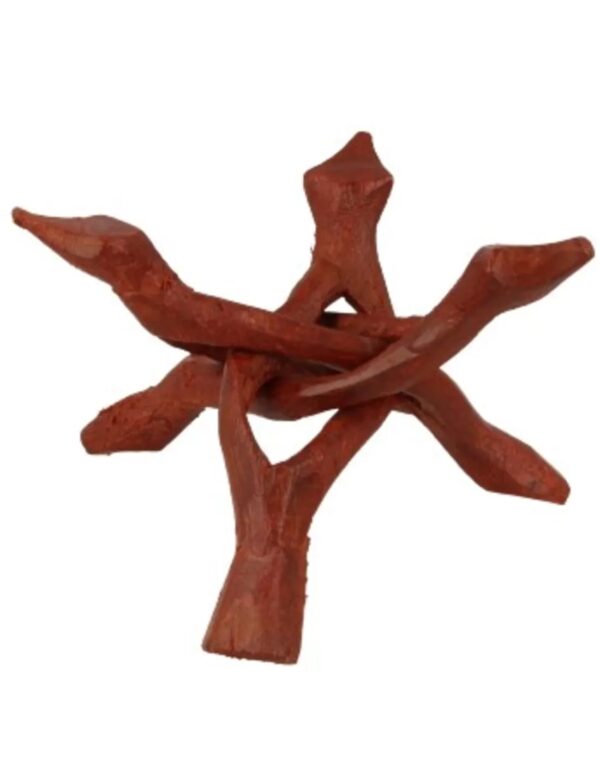 Houten standaard 3-poot groot 14-16 cm