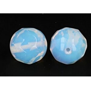 Opaliet 15 mm kraal facet - losse kraal (synth)
