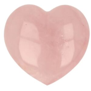 Roze kwarts hart 30 mm edelsteen
