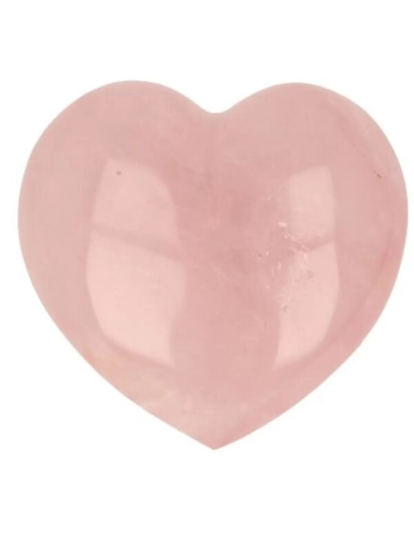 Roze kwarts hart 30 mm edelsteen