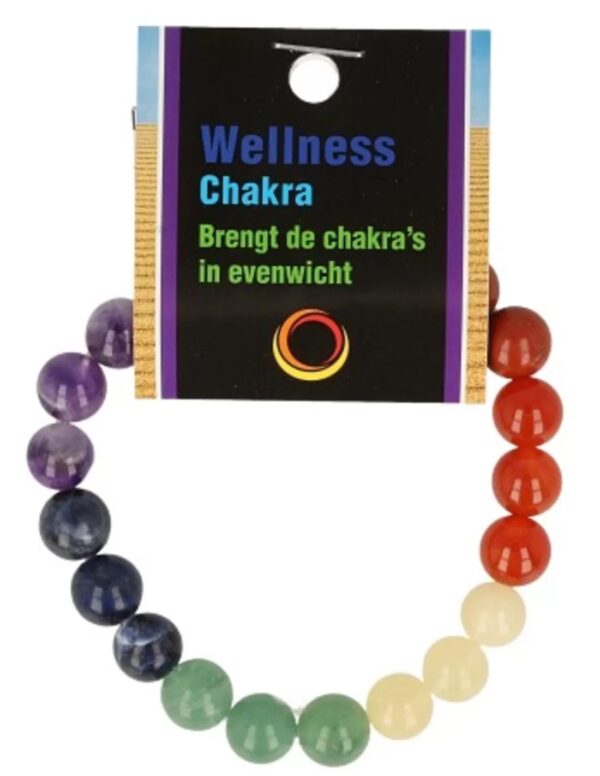 Chakra powerbead mannen + kaart 21 cm