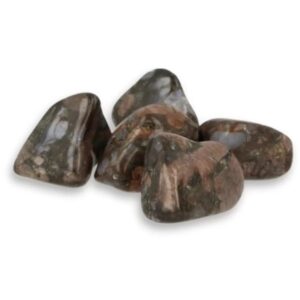Que Sera trommelstenen (blauwe Rhyoliet) (mt3), per gram
