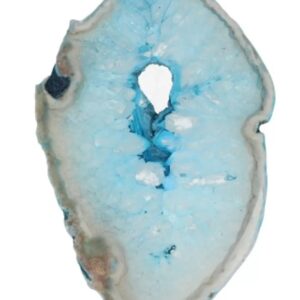 Agaatschijf blauw klein 6-10 cm (gekleurd)