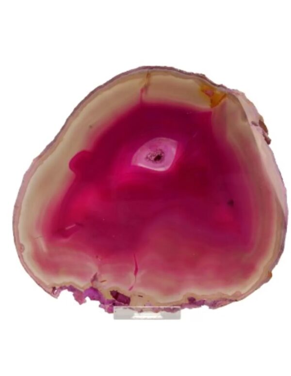 Agaatschijf roze klein 6-10 cm (gekleurd) - Image 3