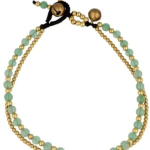 Aventurijn groen enkelbandje gipsy-stijl