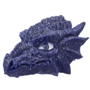 Orgonite draken schedel donkerblauw
