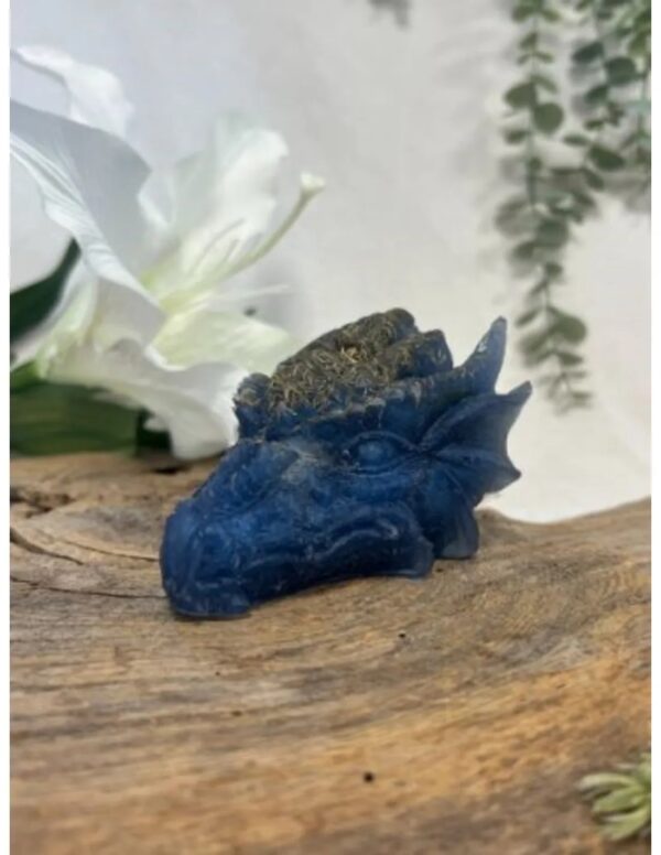 Orgonite draken schedel donkerblauw - Image 4