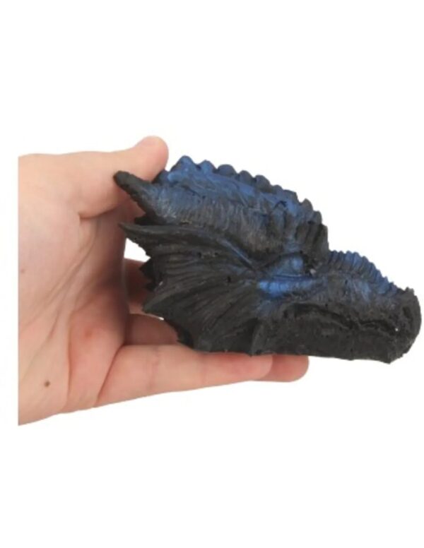Orgonite draken schedel blauw/zwart - Image 5