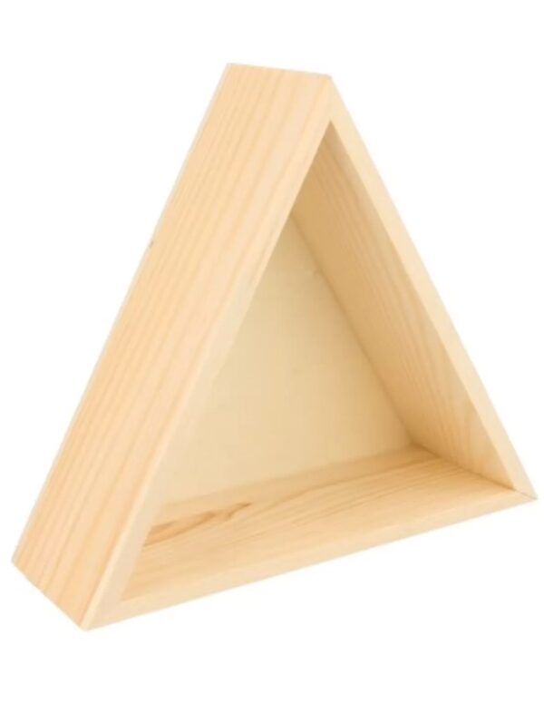 Verpakkingsdoosje / kistje hout driehoek 15x15 cm - Image 2