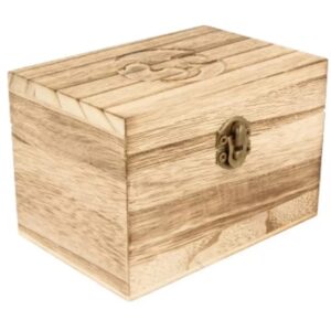 Verpakking doosje / kistje hout Ohm simpel 12x8 cm