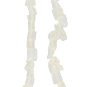 Opaliet kralen streng split / blokjes 80 cm (synth)