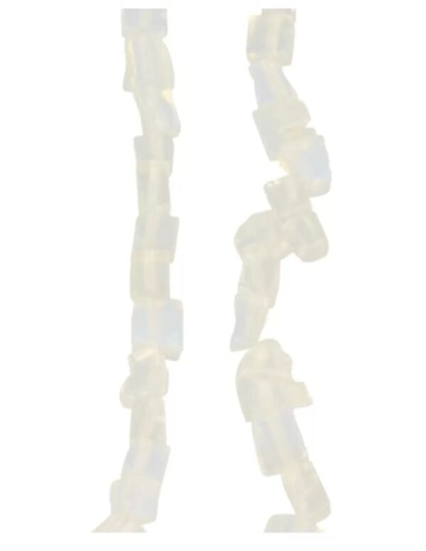 Opaliet kralen streng split / blokjes 80 cm (synth)