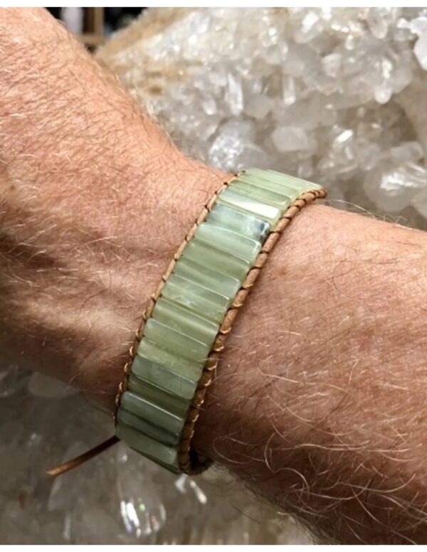 Jade leren armband gipsy-style - Image 4