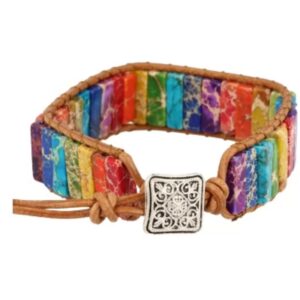 Chakra leren armband gipsy-style