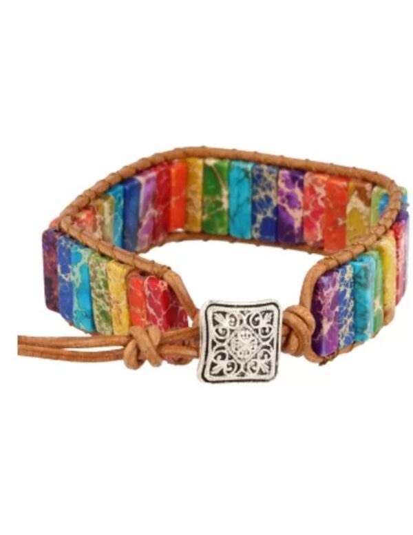 Chakra leren armband gipsy-style