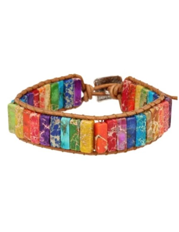 Chakra leren armband gipsy-style - Image 3