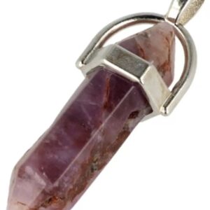 Amethist dubbeleinder hanger