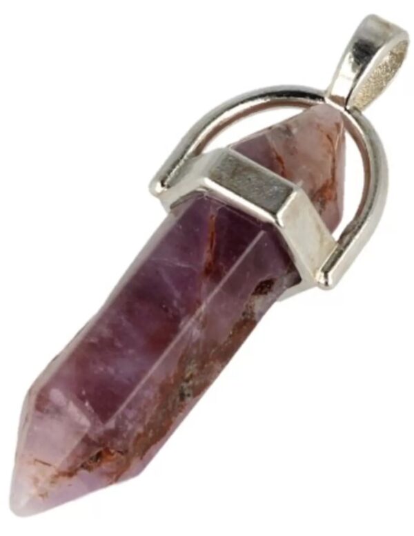 Amethist dubbeleinder hanger