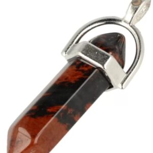 Obsidaan mahonie dubbeleinder hanger