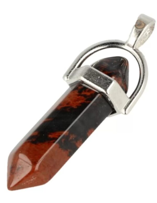 Obsidaan mahonie dubbeleinder hanger