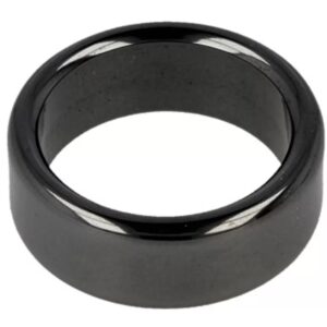 Hematiet edelsteen ring plat 8 mm - 15