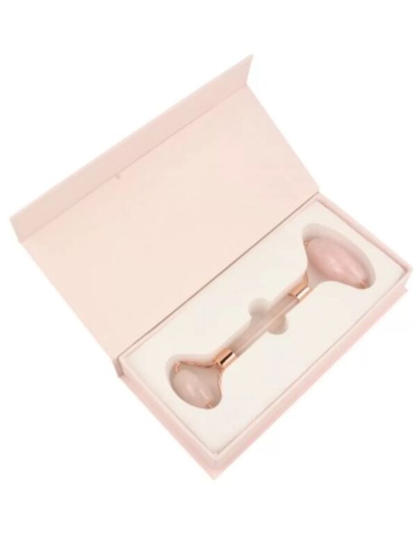 Rozenkwarts gezicht massage roller
