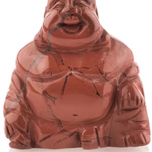 Edelsteen Boeddha Jaspis rood 50 mm