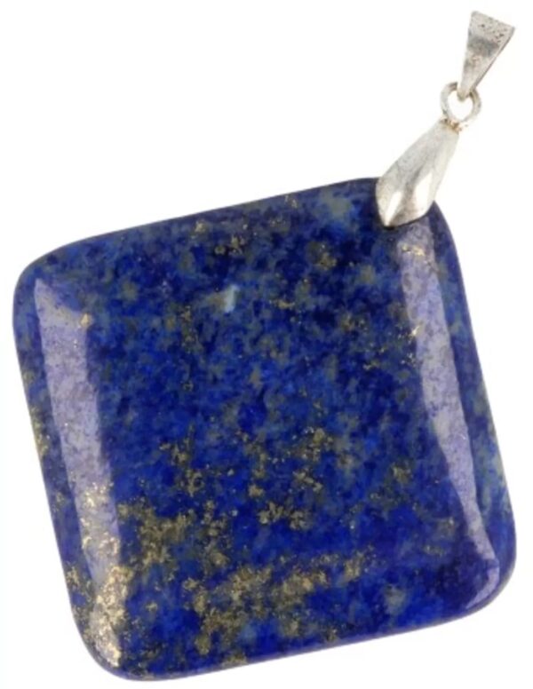 Lapis Lazuli edelsteen hanger 35 mm vierkant - Image 3