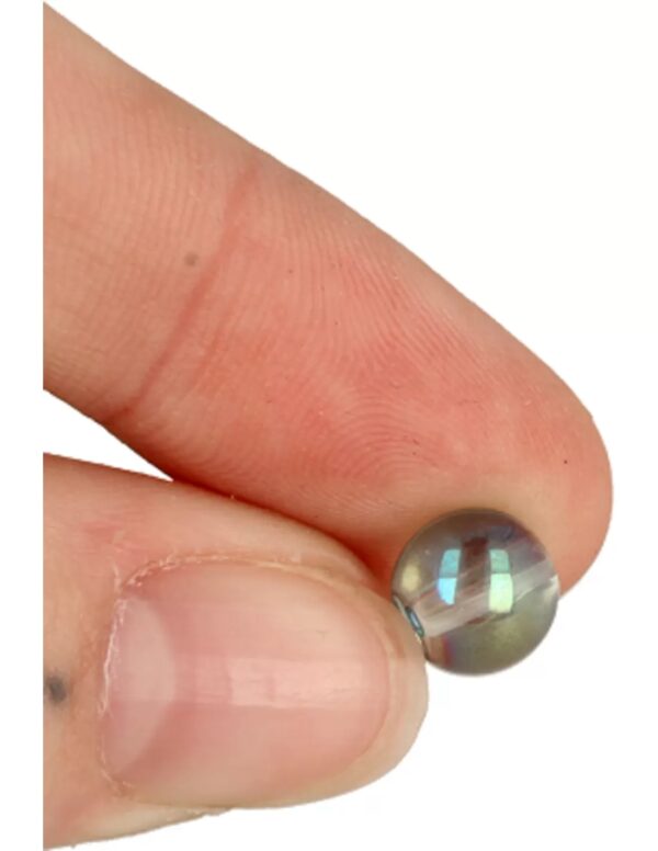 Kralen Aqua Aura licht 8 mm - 10 st. (gecoat) - Image 3