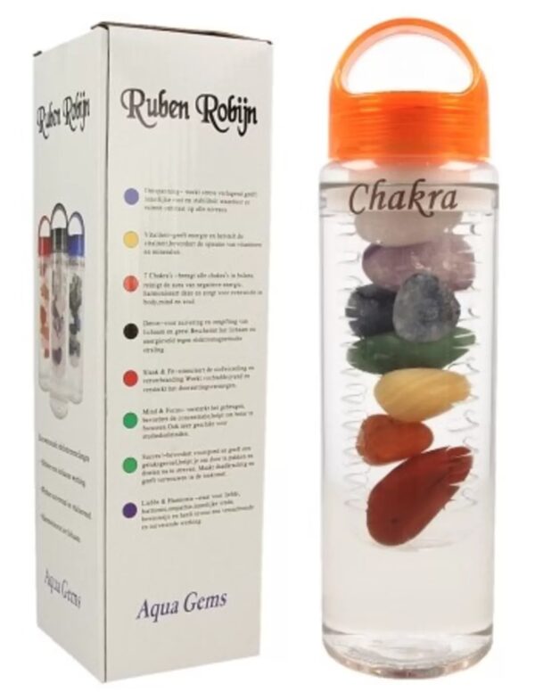 Chakra Aqua Gems drinkfles - Image 2
