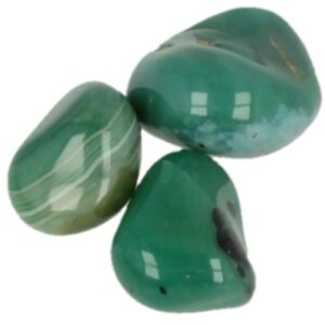 Trommelstenen Agaat groen (natuur) (mt3), p/kg