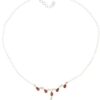 Granaat collier zilver - Image 3