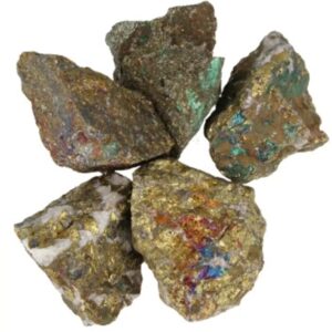 Chalcopyriet 500 gr. ruwe brokjes