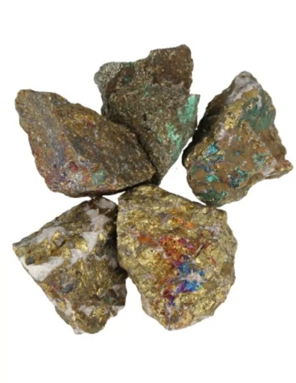 Chalcopyriet 500 gr. ruwe brokjes