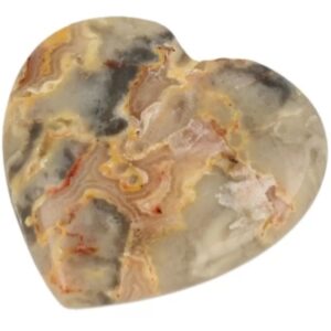 Agaat crazy lace edelsteen hart 30 mm