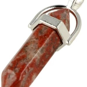 Dubbeleinder hanger Jaspis breccie