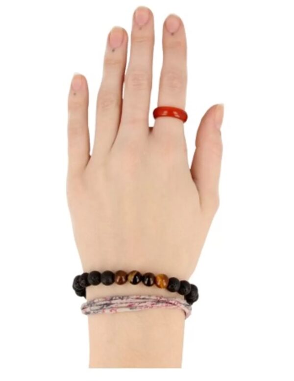 Kralenarmband Lavasteen / Tijgeroog - Image 2