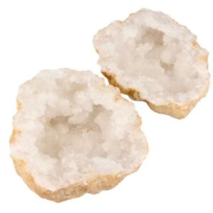 Bergkristal geode paar 12-16 cm