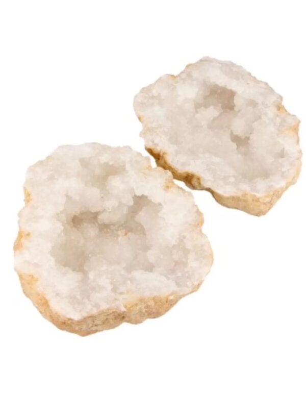 Bergkristal geode paar 12-16 cm