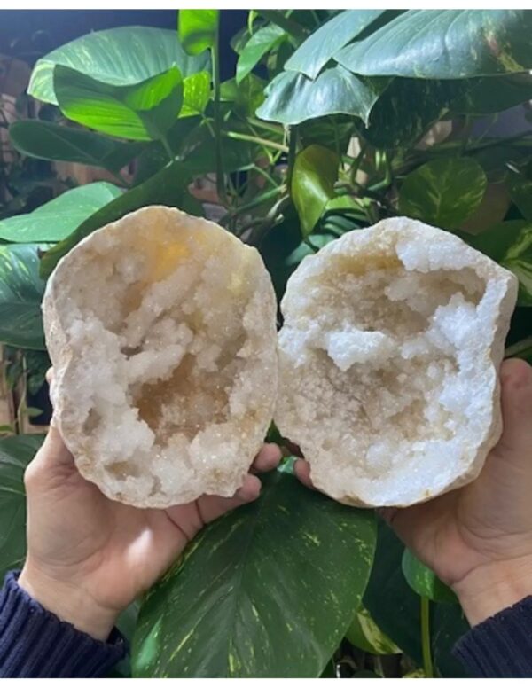 Bergkristal geode paar 12-16 cm - Image 3
