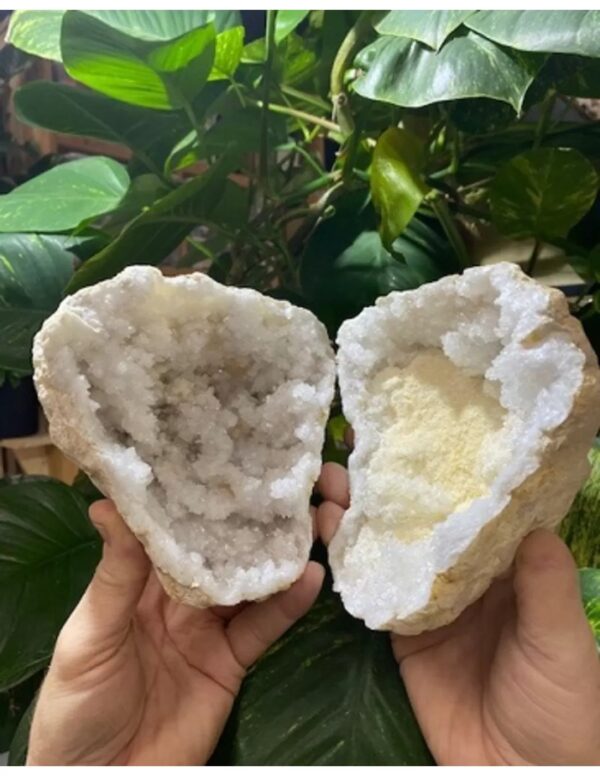 Bergkristal geode paar 16-20 cm - Image 4