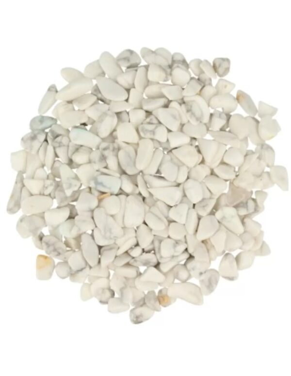 Howliet wit 100 gr. trommelstenen (mt1)