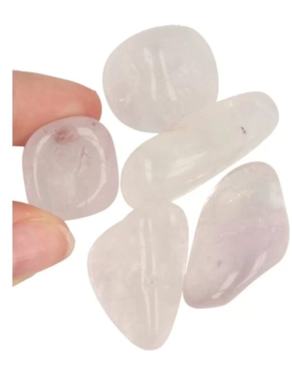 Topaas roze/wit 50 gr. trommelstenen (mt3) - Image 4