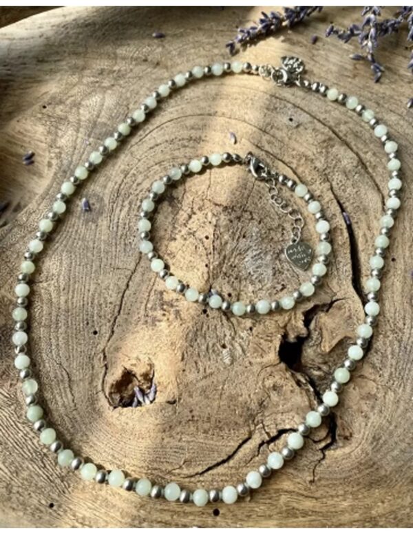 Jade Serpentijn Ibiza love armband - Image 4