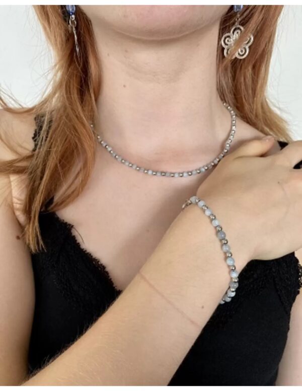 Aquamarijn Ibiza love ketting - Image 2