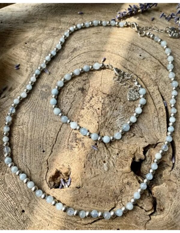 Aquamarijn Ibiza love ketting - Image 4