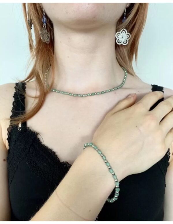 Aventurijn groen Ibiza love ketting - Image 2