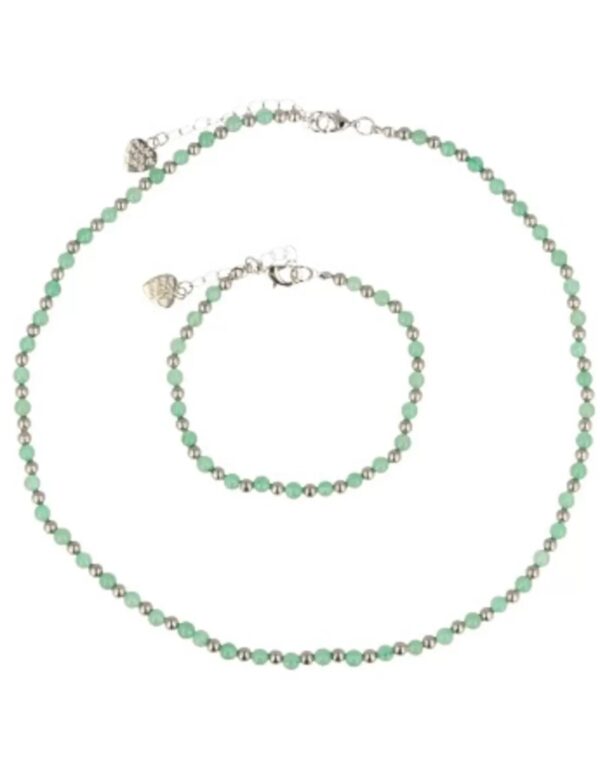 Aventurijn groen Ibiza love ketting - Image 3