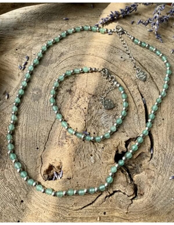 Aventurijn groen Ibiza love ketting - Image 4